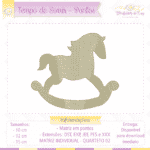 Matriz de Bordado- Cavalinhos- Tempo de Sorrir- Quarteto 02 - Image 4