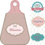 Matriz de Bordado - Kit Lixeirinhas Porta Máscaras 22 Modelos