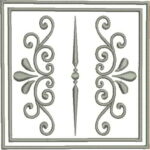 Matriz de bordado Alfabeto monograma arabescos - Image 22