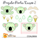 Matrizes de Bordado e Projetos na Bordadeira - Coalinha - Projeto Porta Laços II [ITH]