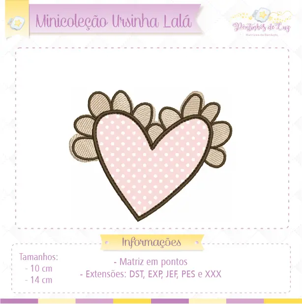 Matriz de Bordado - Ursinha Lalá - Minicoleção - Imagem 8