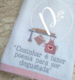 Matriz de bordado frase pano de copa ''Cozinhar é... - Image 2