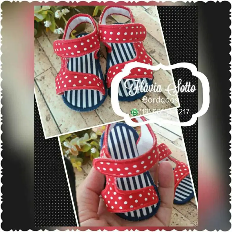 Projetos na Bordadeira - Sandalinhas de Bebê (Pacote 3 modelos) - Imagem 4