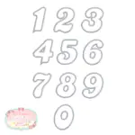 Matrizes de Bordado- Numerais (Aplique ) - Image 3