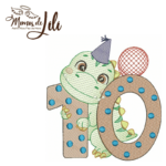 Matriz de Bordado - Dinossauro Mês versário - Image 18