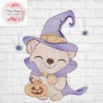 Matriz de Bordado - Halloween [HALLO-GATO-MAGO-INDIVIDUAL]