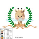 Matriz de Bordado - Safári Girafa - Image 2