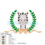 Matriz de Bordado - Safári Zebra - Imagem 2