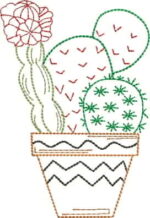 Matriz de bordado Coleção Cactus em ponto corrido - Imagem 3