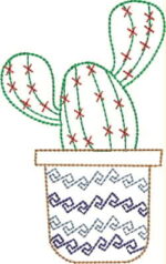 Matriz de bordado Coleção Cactus em ponto corrido - Imagem 7