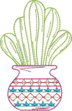 Matriz de bordado Coleção Cactus em ponto corrido - Imagem 8