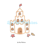 Matriz de Bordado - Castelo de Areia Aplique