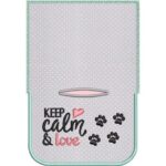 Matriz de Bordado - Porta Saquinho Pet Patinhas Keep Calm - Image 2