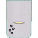 Matriz de Bordado - Porta Saquinho Pet Patinhas - Imagem 2