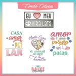 COMBO Coleções de Matrizes de Bordado - Frases Divertidas Pets - BM