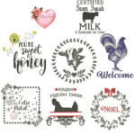 Matriz de bordado Linha Farm House pacote 19