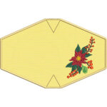 Projeto na Bordadeira - Kit Bolsinha + 4 Máscaras Flor do Natal - Imagem 2