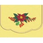 Projeto na Bordadeira - Kit Bolsinha + 4 Máscaras Flor do Natal - Imagem 4
