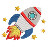 Matriz de Bordado - Coleção 6 matrizes Astronauta Menina 1 - Image 4