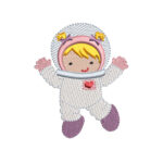 Matriz de bordado - Coleção 6 matrizes Astronauta Menina 3 - Image 2