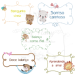 Matriz de Bordado - Pacotinho Frames Animalzinhos