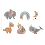 Matrizes de Bordado - Animais Boemia Baby
