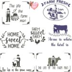 Matriz de bordado Linha Farm house pacote 28