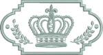 Matriz de bordado Pacotinho tag em aplique com coroa e tag para nomes - Imagem 3