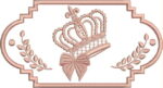 Matriz de bordado Pacotinho tag em aplique com coroa e tag para nomes - Imagem 2