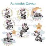 Matriz de Bordado - Pacotinho Baby Zebrinhas