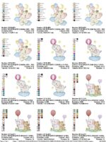 Matrizes de Bordado - Ursinhos e Elefantes [COLEÇÃO URSINHOS E ELEFANTES] - Imagem 5