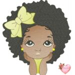 Matriz de bordado meninas negras - Imagem 8