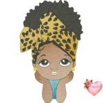 Matriz de bordado meninas negras - Imagem 6