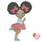 Matriz de bordado meninas negras - Imagem 4