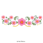 Matriz de Bordado - Flor #01 - Barra