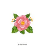 Matriz de Bordado - Flor #09 - Rosa