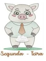 Matriz de Bordado - Semaninha Porquinho - Image 3