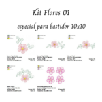 Matriz de Bordado - Flor [kit-Flor1-10] - Image 2
