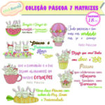 Matriz de Bordado - Coleção Páscoa Coelhinhos