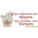 Matriz de Bordado - Coleção Páscoa Coelhinhos - Image 4