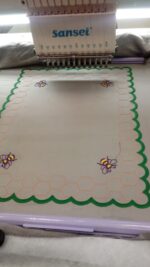 Matriz de bordado Projeto mesa posta sousplat colméia - Imagem 3
