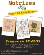 Kit de Matrizes de Bordado Kitty - Imagem 4
