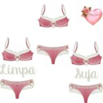 Matriz de bordado lingerie suja e limpa