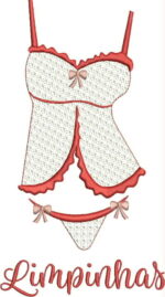 Matriz de bordado roupas intimas feminina limpas e sujas - Image 4