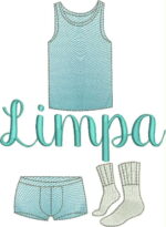Matriz de bordado Roupa intima masculina suja/limpa - Imagem 3