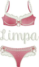 Matriz de bordado lingerie suja e limpa - Imagem 4