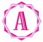 Matriz de Bordado Chaveiro na Bordadeira letras - Imagem 2