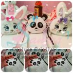 Projeto Bolsinha Infantil com rostinho Panda e Coelho - Image 2