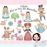 Matriz de Bordado - Alice no País das Maravilhas