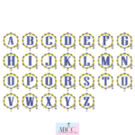 Matriz de Bordado Chaveiro na Bordadeira letras